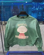 کراپ سنگشور طرح گوچی رنگ سبز بچگانه و نوجوان