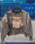 کراپ سنگشور طرح کتونی اسنیکرز رنگ زغالی