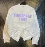 بلوز طرح fear of god رنگ سفید بچگانه و نوجوان