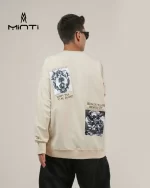 دورس تیکه با گلدوزی فرشته رنگ کرم بچگانه و نوجوان نمای پشت