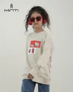 دورس طرح چاپی تام و جری رنگ کرم بچگانه و نوجوان