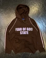 هودی FEAR OF GOD رنگ قهوه ای بچگانه و نوجوان