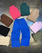 شلوار بگ دورس 3 نخ رنگ آبی