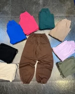 شلوار بگ دورس 3 نخ رنگ قهوه ای