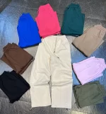 شلوار بگ دورس 3 نخ رنگ کرم