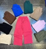 شلوار بگ دورس 3 نخ رنگ سرخابی