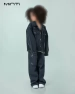 کت جین رنگ آبی تیره بچگانه و نوجوان