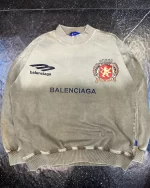 بلوز طرح بالنسیگا با لوگو منچستریونایتد رنگ قهوه ای