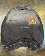 بلوز طرح بالنسیگا با لوگو منچستریونایتد رنگ زغالی