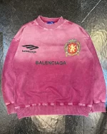 بلوز طرح بالنسیگا با لوگو منچستریونایتد رنگ سرخابی