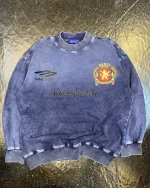 بلوز طرح بالنسیگا با لوگو منچستریونایتد رنگ سرمه ای