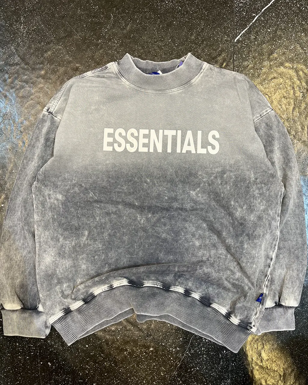 Essentials-Crew-Neck-Sweatshirt-Gray بلوز سنگشور essentials رنگ طوسی