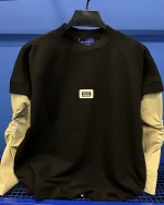 بلوز آستین کتان pdaba رنگ مشکی