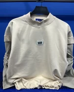 بلوز آستین کتان pdaba رنگ کرم