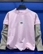 بلوز آستین کتان pdaba رنگ صورتی