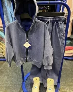 ست سویشرت و شلوار سنگشور رنگ سرمه ای بچگانه و نوجوان