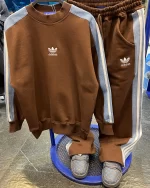 ست بلوز شلوار آدیداس رنگ قهوه ای