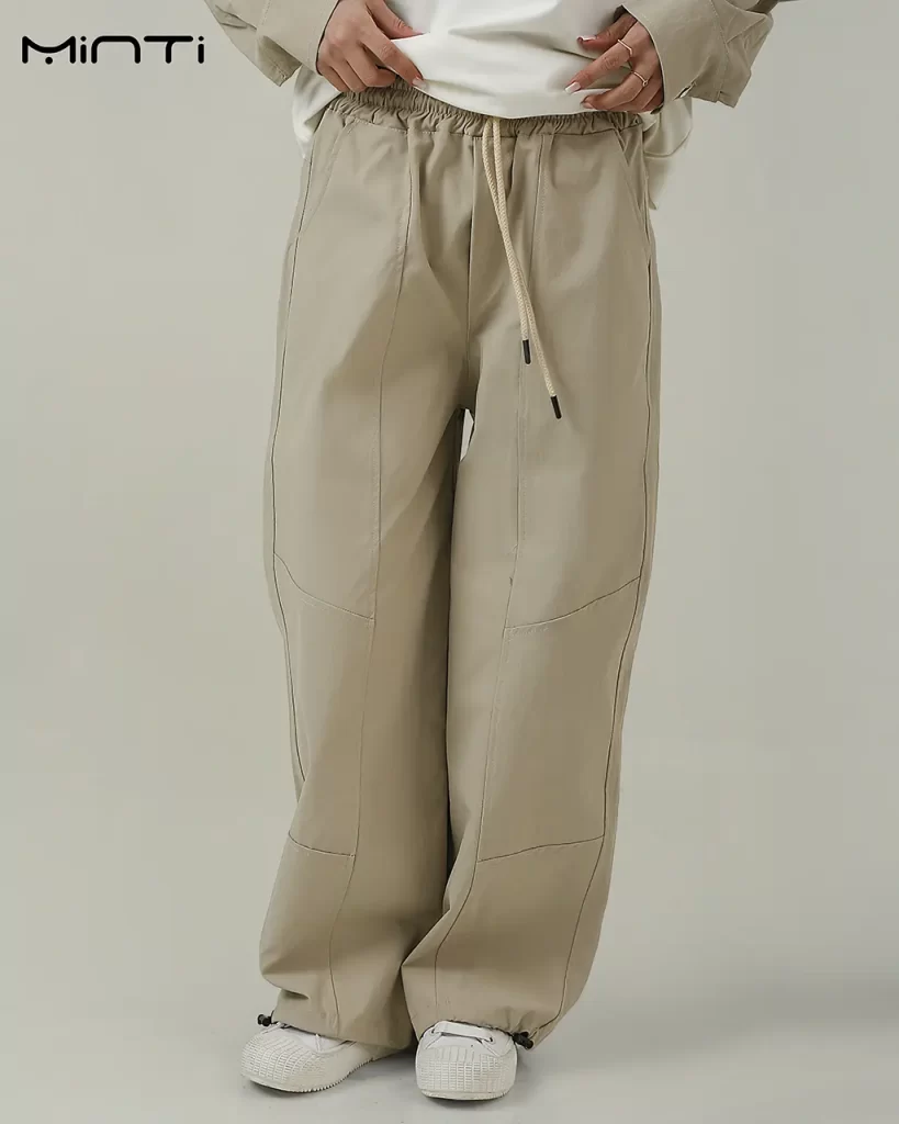 شلوار بگ تی سی رنگ کرم