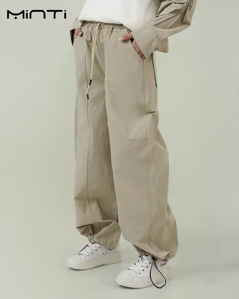 شلوار بگ تی سی رنگ کرم