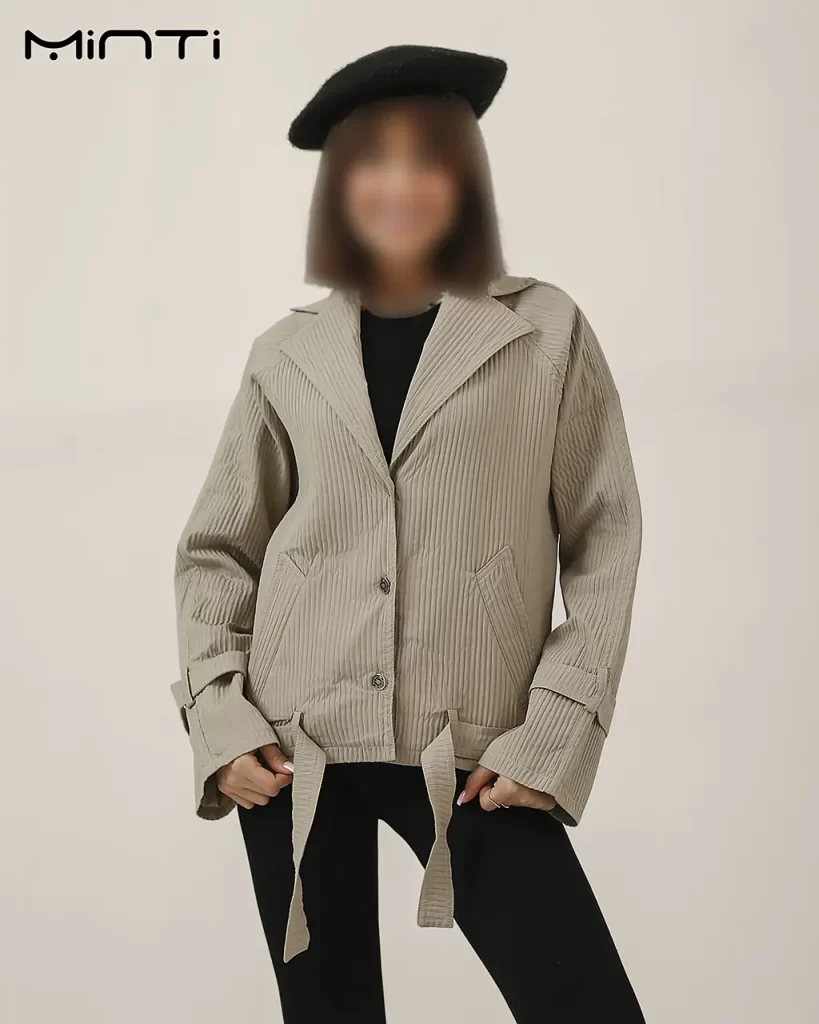 ترنج کت دخترانه رنگ کرم