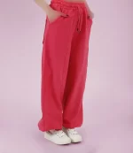 شلوار جاگر ۲ نخ رنگ سرخابی