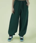 شلوار جاگر ۲ نخ رنگ سبز کله غازی